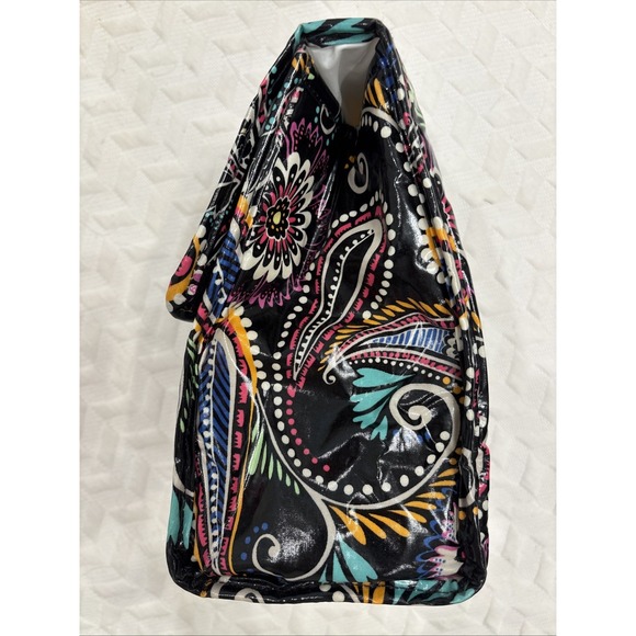 Vera Bradley Lunch‎ Snack Bag Insulated Wipe Clean Poly Outer Paisley Floral EUC - Picture 2 of 9